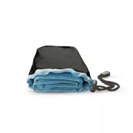   Prosop sport in husa din nylon, poliester, poliamida, 40x80 cm, Everestus, SPF003, albastru