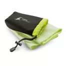 Prosop sport in husa din nylon, poliester, poliamida, 40x80 cm, Everestus, SPF004, verde