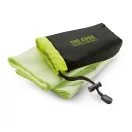 Prosop sport in husa din nylon, poliester, poliamida, 40x80 cm, Everestus, SPF004, verde