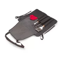   Sort, ustensile si manusa Barbeque, poliester, Everestus, UG6, negru