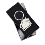 Breloc casa, Everestus, KR0219, metal, argintiu