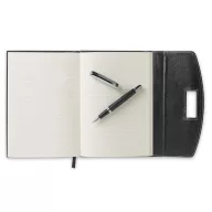   Agenda pentru notite A5, pix metalic inclus, Everestus, CA1, poliuretan, negru
