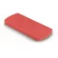 Mini trusa 5 plasturi, Everestus, 2601E13952, 10x4x0.9 cm, Plastic, Rosu transparent