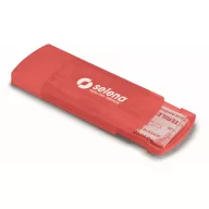   Mini trusa 5 plasturi, Everestus, 2601E13952, 10x4x0.9 cm, Plastic, Rosu transparent
