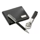 Set cadou, pix, breloc, portmoneu, pu, Everestus, PI9, negru