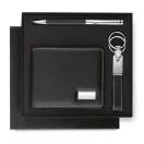 Set cadou, pix, breloc, portmoneu, pu, Everestus, PI9, negru