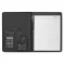 Mapa A4 cu calculator solar si pix inclus, Everestus, MC4, piele ecologica, negru