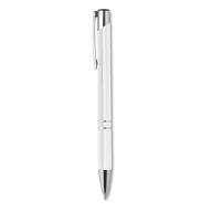 Pix cu buton cu mina neagra, aluminiu, white