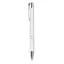 Pix cu buton cu mina neagra, aluminiu, white