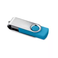   Memorie usb 4 GB, 55x19x10 mm, Everestus, 20IUN1901, Turcoaz, Plastic, Metal