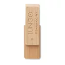 Memorie usb, Everestus, 2610E19399, 16 GB, USB-A, 6.4x1.9x1.3 cm, Bambus, Natur