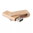 Memorie usb, Everestus, 2610E19399, 16 GB, USB-A, 6.4x1.9x1.3 cm, Bambus, Natur