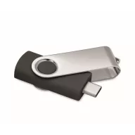   Memorie usb, 16 GB, USB-C, 2502E16422, Everestus, 5.7 x 1.9 x 1 cm, ABS, Negru