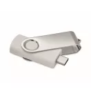 Memorie usb, 16 GB, USB-C, 2502E16425, Everestus, 5.7 x 1.9 x 1 cm, ABS, Alb