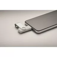   Memorie usb, 16 GB, USB-C, 2502E16425, Everestus, 5.7 x 1.9 x 1 cm, ABS, Alb