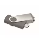 Memorie usb, 16 GB, USB-C, 2502E16426, Everestus, 5.7 x 1.9 x 1 cm, ABS, Gri