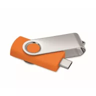   Memorie usb, 16 GB, USB-C, 2502E16428, Everestus, 5.7 x 1.9 x 1 cm, ABS, Portocaliu