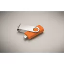Memorie usb, 16 GB, USB-C, 2502E16428, Everestus, 5.7 x 1.9 x 1 cm, ABS, Portocaliu