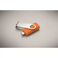   Memorie usb, 16 GB, USB-C, 2502E16428, Everestus, 5.7 x 1.9 x 1 cm, ABS, Portocaliu