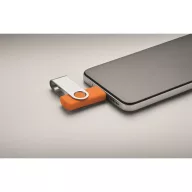   Memorie usb, 16 GB, USB-C, 2502E16428, Everestus, 5.7 x 1.9 x 1 cm, ABS, Portocaliu