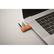   Memorie usb, 16 GB, USB-C, 2502E16428, Everestus, 5.7 x 1.9 x 1 cm, ABS, Portocaliu