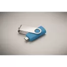 Memorie usb, 16 GB, USB-C, 2502E16429, Everestus, 5.7 x 1.9 x 1 cm, ABS, Albastru turcoaz