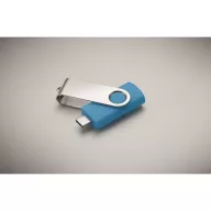   Memorie usb, 16 GB, USB-C, 2502E16429, Everestus, 5.7 x 1.9 x 1 cm, ABS, Albastru turcoaz