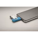 Memorie usb, 16 GB, USB-C, 2502E16429, Everestus, 5.7 x 1.9 x 1 cm, ABS, Albastru turcoaz