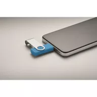   Memorie usb, 16 GB, USB-C, 2502E16429, Everestus, 5.7 x 1.9 x 1 cm, ABS, Albastru turcoaz
