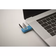   Memorie usb, 16 GB, USB-C, 2502E16429, Everestus, 5.7 x 1.9 x 1 cm, ABS, Albastru turcoaz