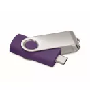 Memorie usb, 16 GB, USB-C, 2502E16430, Everestus, 5.7 x 1.9 x 1 cm, ABS, Violet
