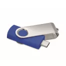Memorie usb, 16 GB, USB-C, 2502E16431, Everestus, 5.7 x 1.9 x 1 cm, ABS, Albastru regal