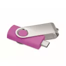 Memorie usb, 16 GB, USB-C, 2502E16432, Everestus, 5.7 x 1.9 x 1 cm, ABS, Fuchsia