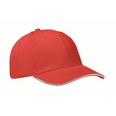   Sapca baseball, Unisex, 2502E14027, Everestus, Bumbac, Alb, Rosu