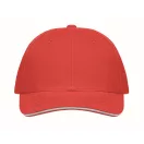 Sapca baseball, Unisex, 2502E14027, Everestus, Bumbac, Alb, Rosu
