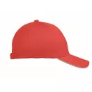 Sapca baseball, Unisex, 2502E14027, Everestus, Bumbac, Alb, Rosu