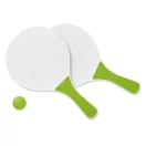 Set mic de tenis de plaja, materiale multiple, lime