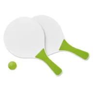 Set mic de tenis de plaja, materiale multiple, lime