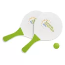 Set mic de tenis de plaja, materiale multiple, lime