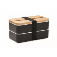   Caserola pentru pranz, 400 ml, 2401E15488, Everestus, 18x10x9.5 cm, Polipropilena, Negru