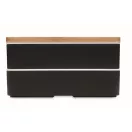 Caserola pentru pranz, 400 ml, 2401E15488, Everestus, 18x10x9.5 cm, Polipropilena, Negru