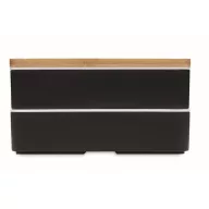   Caserola pentru pranz, 400 ml, 2401E15488, Everestus, 18x10x9.5 cm, Polipropilena, Negru