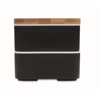   Caserola pentru pranz, 400 ml, 2401E15488, Everestus, 18x10x9.5 cm, Polipropilena, Negru