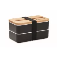   Caserola pentru pranz, 400 ml, 2401E15488, Everestus, 18x10x9.5 cm, Polipropilena, Negru