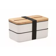  Caserola pentru pranz, 400 ml, 2401E15492, Everestus, 18x10x9.5 cm, Polipropilena, Alb