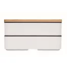 Caserola pentru pranz, 400 ml, 2401E15492, Everestus, 18x10x9.5 cm, Polipropilena, Alb