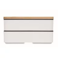   Caserola pentru pranz, 400 ml, 2401E15492, Everestus, 18x10x9.5 cm, Polipropilena, Alb