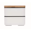 Caserola pentru pranz, 400 ml, 2401E15492, Everestus, 18x10x9.5 cm, Polipropilena, Alb