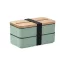 Caserola pentru pranz, Everestus, 2610E17301, 400 ml, 18x10x9.5 cm, Polipropilena, Verde menta