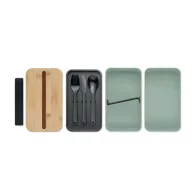   Caserola pentru pranz, Everestus, 2610E17301, 400 ml, 18x10x9.5 cm, Polipropilena, Verde menta